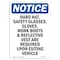 Signmission OSHA Notice Sign, Hard Hat Safety Glasses Gloves, 14in X 10in Aluminum, 10" W, 14" H, Portrait OS-NS-A-1014-V-13266 - alternate 1